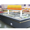 Supermarket Frozen Food Glass Showcase Canopy