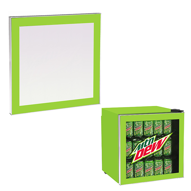 Swing Glass Door with Customized Logo for Mini Freezer